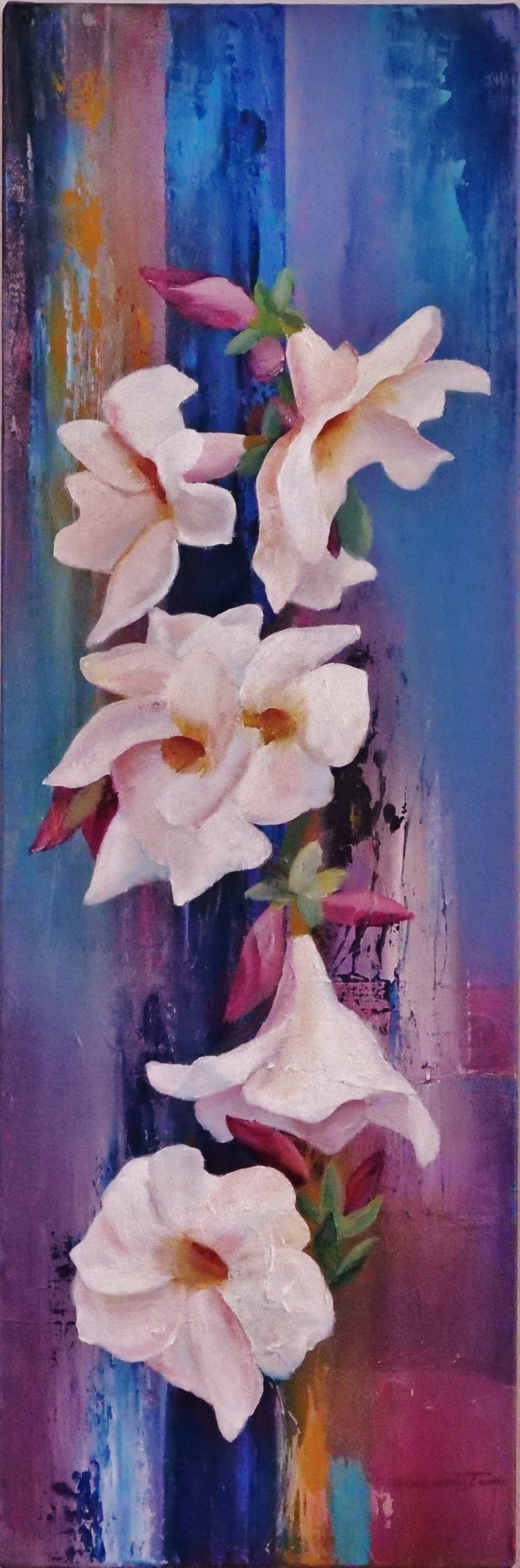 artwork of Mandevilla flowers